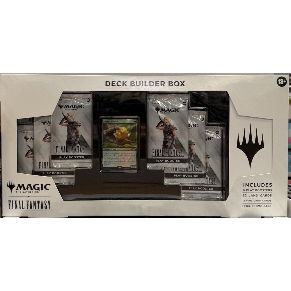 Magic The Gathering Final Fantasy Deck Builder Box 6 Play Boosters Sealed New.